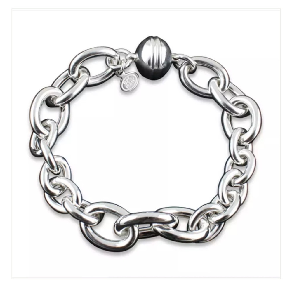 Sterling Silver Oval Link Bracelet